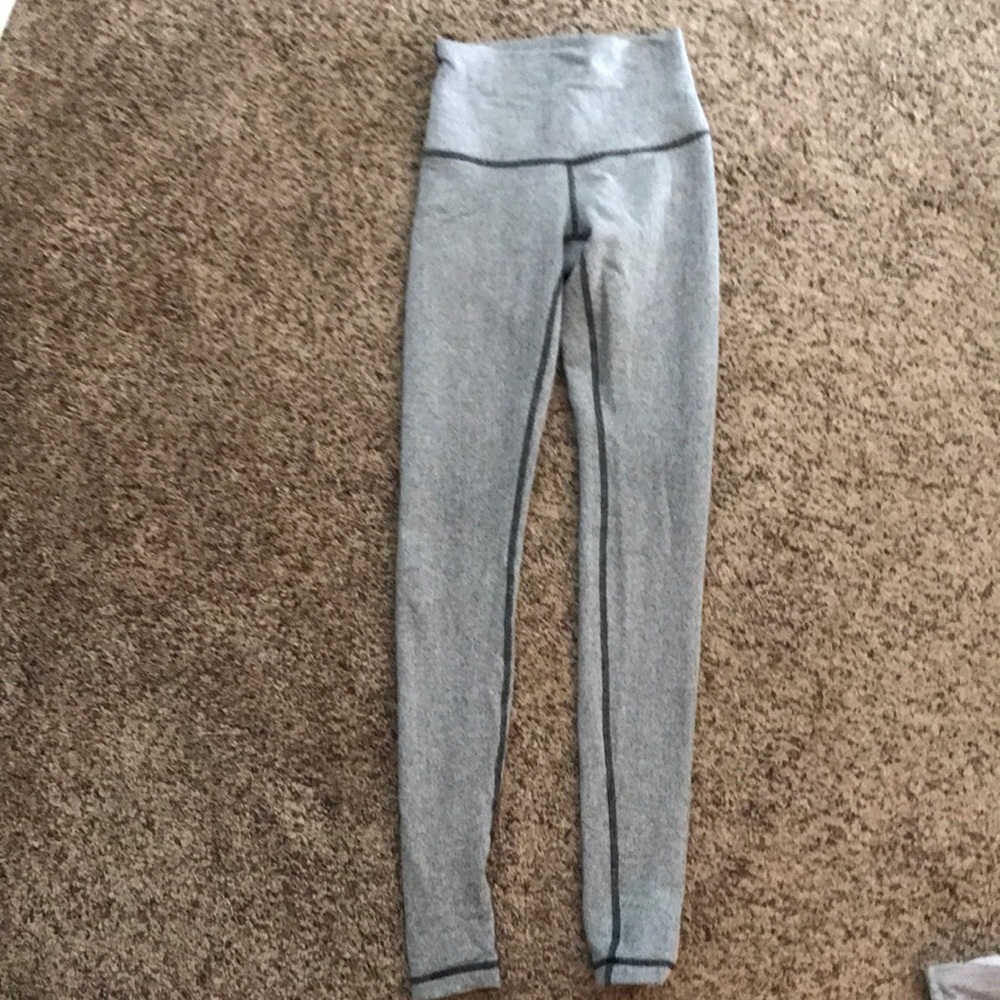 hi-rise Chevron pattern leggings